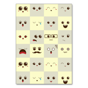 Numéro De Table Mignonne face