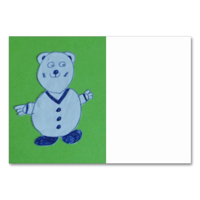 Numéro De Table Mike Horizontal 3,5 po x 5 po (Devant)