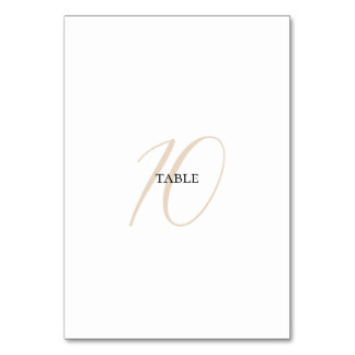 Numéro de table minimal