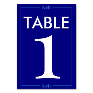 Numéro De Table Minimal Modern Editable Wedding