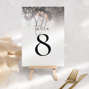 Numéro de table minimaliste du script de superposi