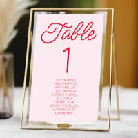 minimaliste moderne rose et Mariage rouge
