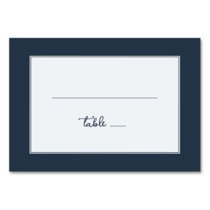 Numéro De Table Minimaliste naval sophistiqué