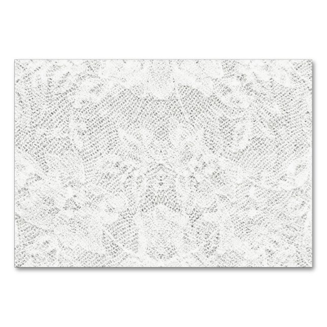 Numéro De Table Modèle - Arrière - plan de dentelle blanche (Devant)