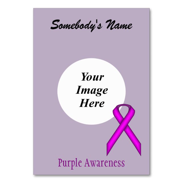 Numéro De Table Modèle de ruban standard violet par Kenneth Yoncic (Par défaut)