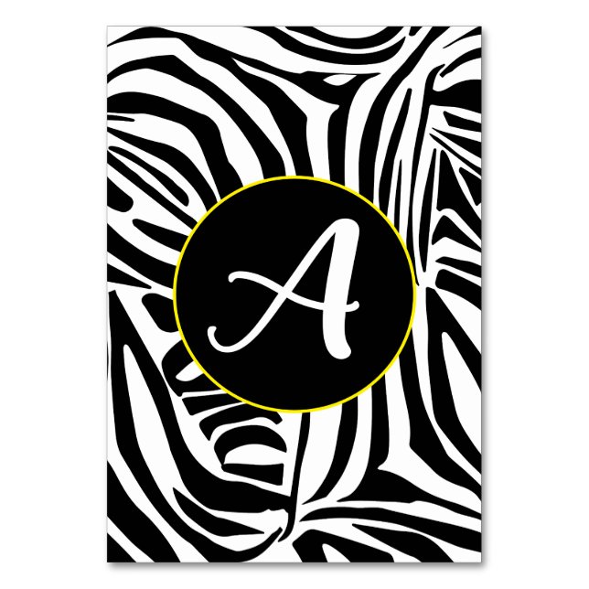 Numéro De Table Modèle Zebra (Par défaut)
