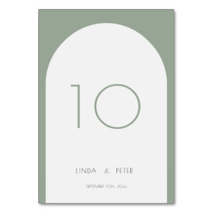 Numéro De Table Moderne Mariage simple