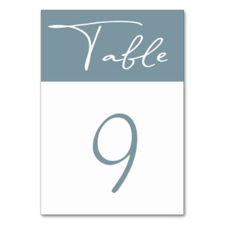 Numéro de table moderne minimaliste pastel