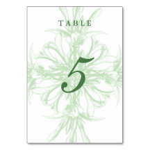 Monnaie vert et blanc Damas florales