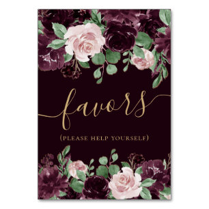 Numéro De Table Moody Passion   Dramatique Purple Vin Rose Favoris