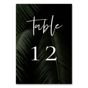 Numéro De Table Moody Tropics Mariage