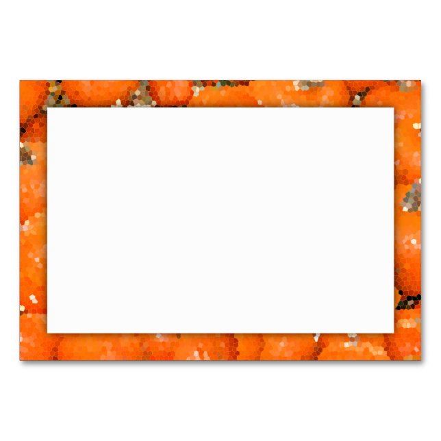 Numéro De Table Mosaïque de patchs citrouille (Devant)