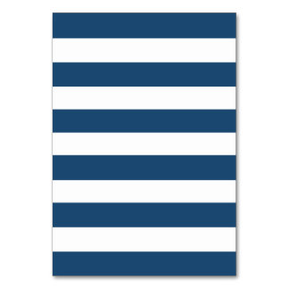 Numéro De Table Motif bleu blanc de la marine moderne