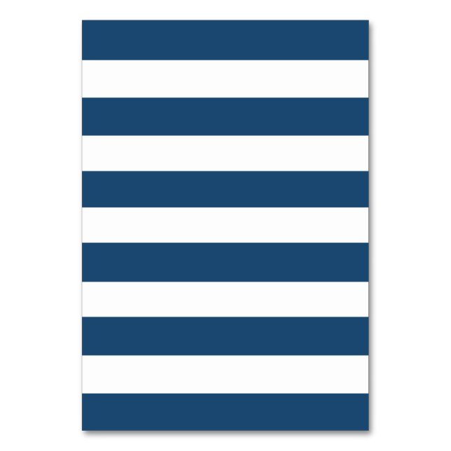 Numéro De Table Motif bleu blanc de la marine moderne (Par défaut)