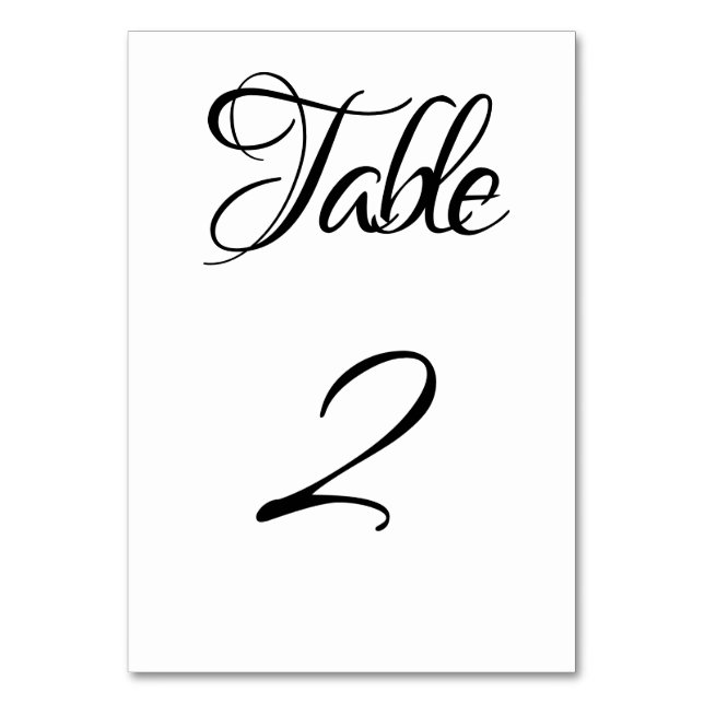 Numéro de table musicale noir et blanc (Par défaut)
