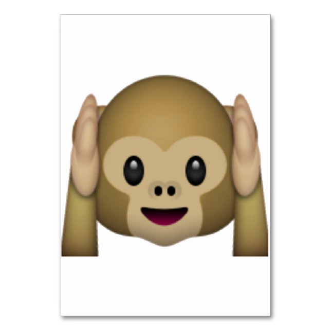 Numéro De Table N'entendez aucun singe malin - Emoji (Par défaut)