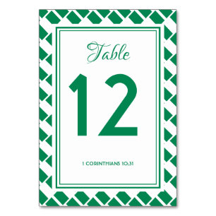 Numéro De Table NIGERIA FLAG Banquet Célébration Mariage Moderne