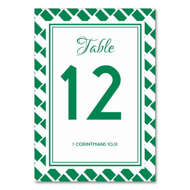 Numéro De Table NIGERIA FLAG Banquet Célébration Mariage Moderne (Par défaut)