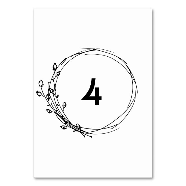 Numéro De Table N'IMPORTE QUEL NUMÉRO Rustique Fleur sauvage Maria (Par défaut)