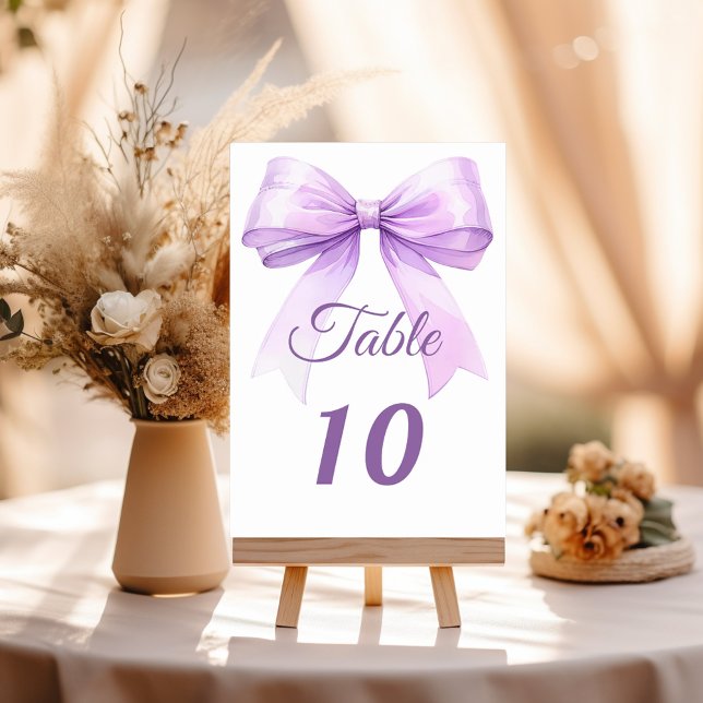 Numéro De Table Nœud lavande (Créateur téléchargé)