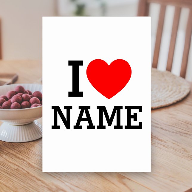 Numéro De Table Nom du coeur (Créateur téléchargé)