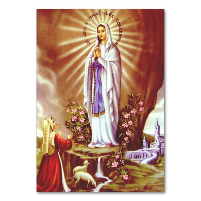 Numéro De Table Notre-Dame de Lourdes (Par défaut)