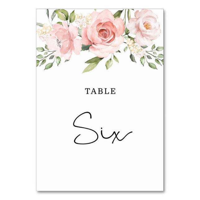 Numéro De Table Numéro de la table de mariage rose flush (Par défaut)