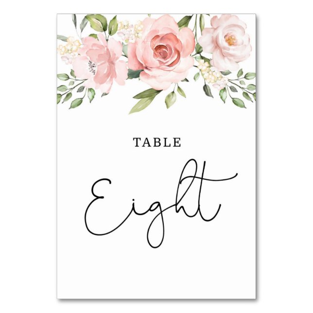 Numéro De Table Numéro de la table de mariage rose flush (Par défaut)