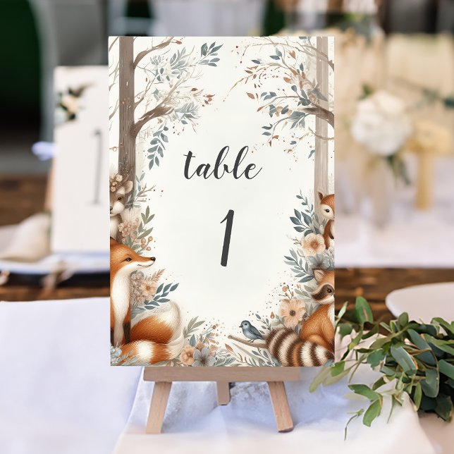 Numéro De Table Numéro de la table d'enchantement Woodland (Créateur téléchargé)