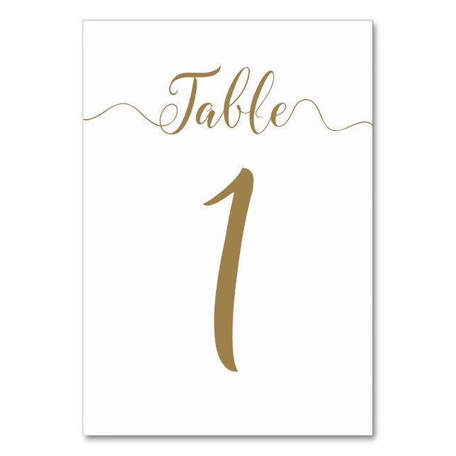 Numéro De Table Numéro de tableau 1 Numéros de tableau du Mariage  (Par défaut)