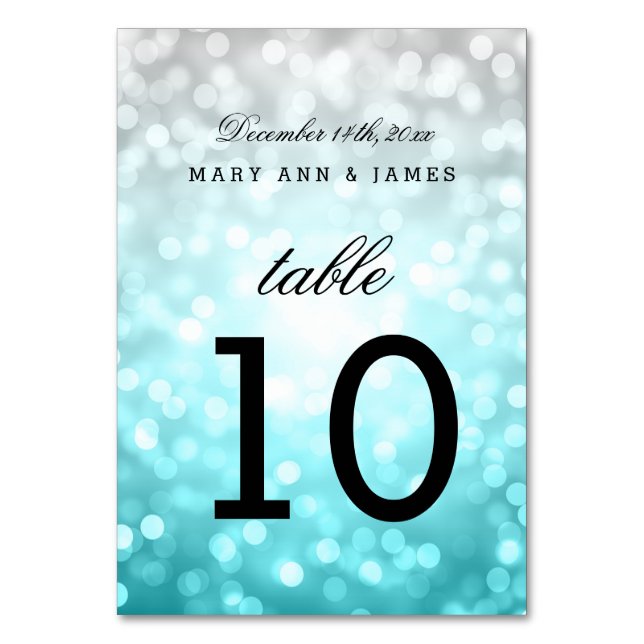 Numéro De Table Numéro de tableau Lumières de la Parties scintilla (Par défaut)