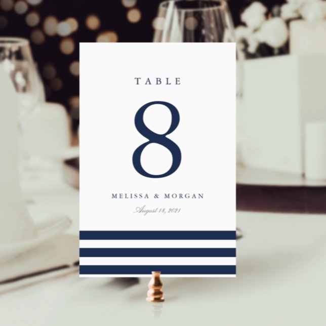 Numéro De Table Numéro de tableau personnalisé de la bande marine  (Créateur téléchargé)