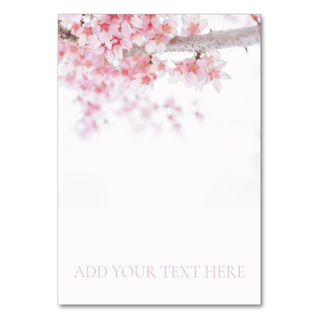 NUMÉRO DE TABLE NUMÉRO DU TABLEAU : CHERRY BLOSSOM (Par défaut)