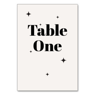 Numéro De Table OLIVIA Modern Ivory Celestin Mariage Petit déjeune