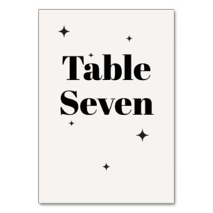 Numéro De Table OLIVIA Modern Ivory Celestin Mariage Petit déjeune