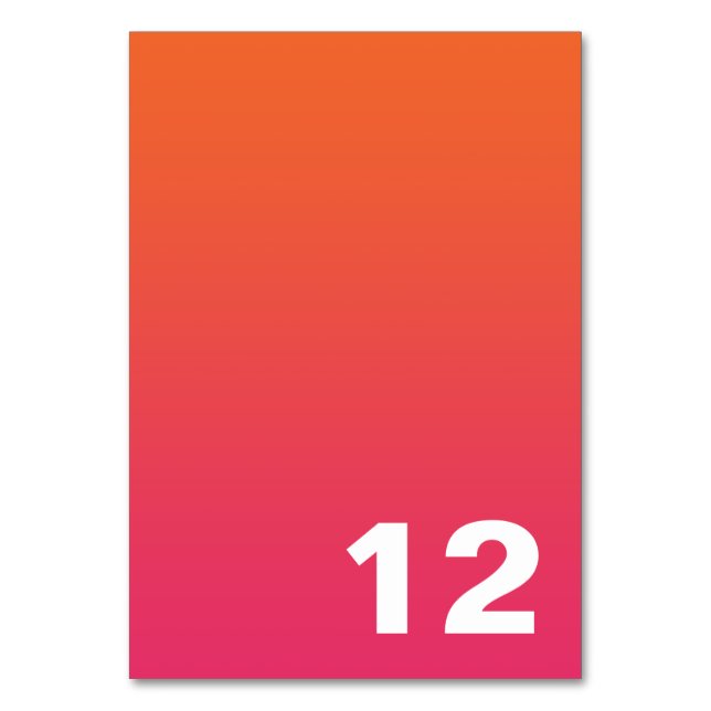 Numéro de table Ombre brillante (Par défaut)