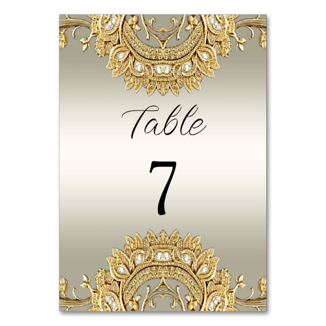 Numéro de table Ornat Or (Par défaut)
