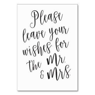 Numéro De Table Panneau du livre d'invité