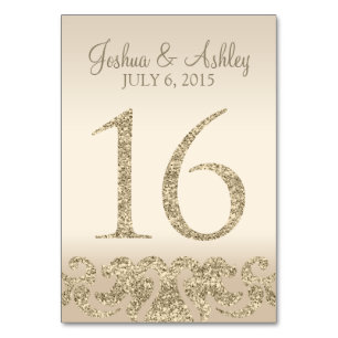 Numéro De Table Parties scintillant Look Mariage Numéros de tablea