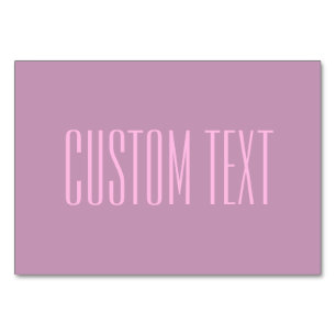 Numéro De Table Pastel Purple & Pink clair Texte modifiable mode