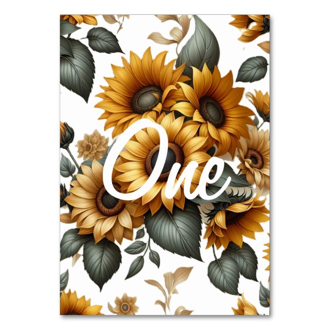 Numéro De Table Patch de tournesol (Par défaut)