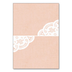 Numéro De Table Peach Lace Mariage Table