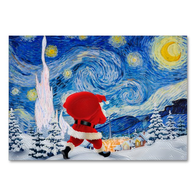 Numéro De Table Père Noël (Devant)