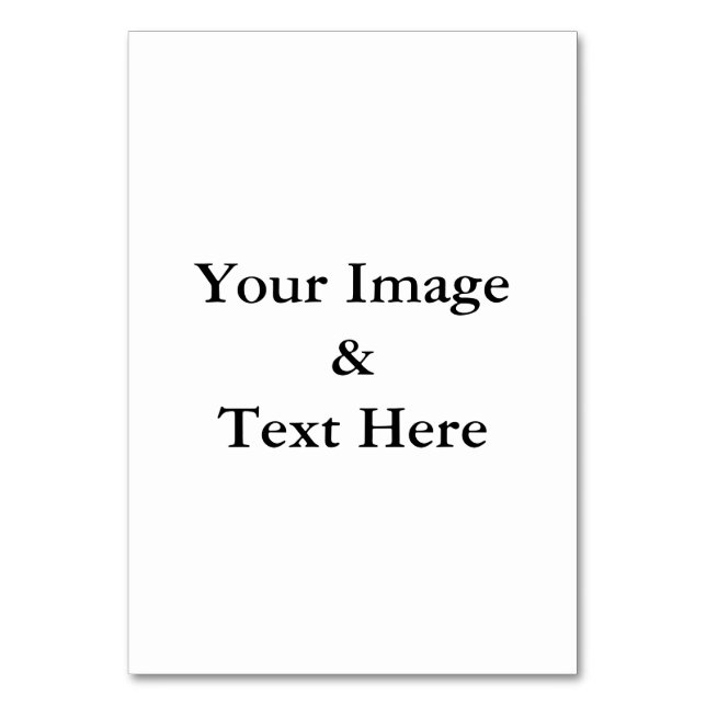 Numéro De Table Personnalisé Personnalisé Votre Propre Photo & Tex (Dos)