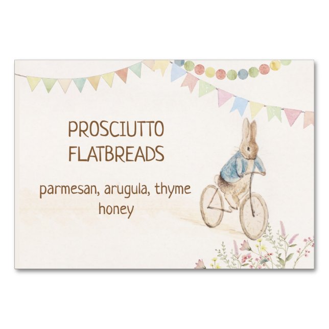 Numéro De Table Peter le lapin lapin Genre Neutre Buffet Nourritur (Devant)