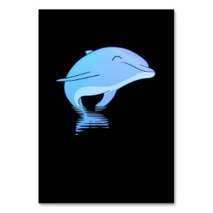 Numéro De Table petit animal de dauphin mignon