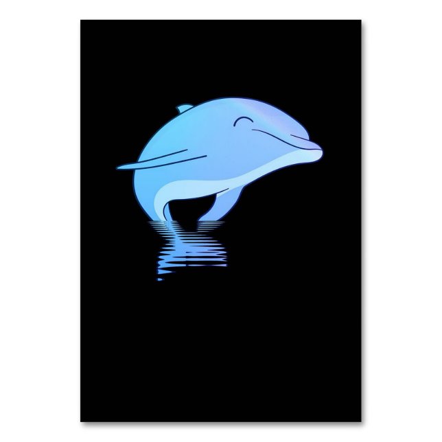 Numéro De Table petit animal de dauphin mignon (Par défaut)