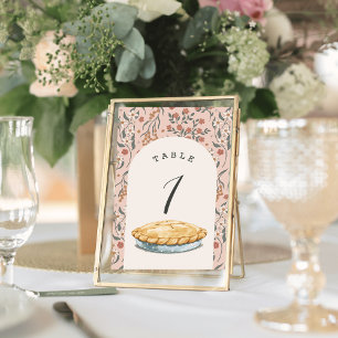 Numéro De Table Petite Cutie Pie Rose Floral Fille Baby shower