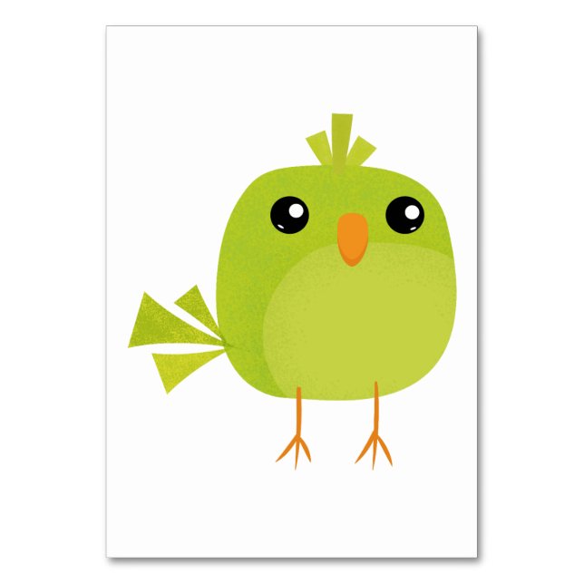 Numéro De Table Petits oiseaux mignons (Par défaut)