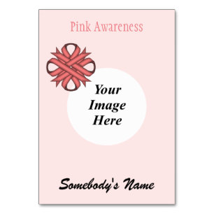 Numéro De Table Pink Clover Ribbon